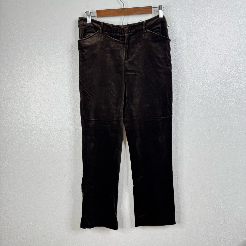 Ralph Lauren Black Label Chocolate Velvet Trousers Size 4